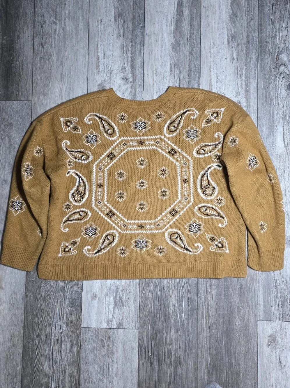 Madewell Bandana Paisley Pullover Sweater Sz XL (2018) - Picture 7 of 9